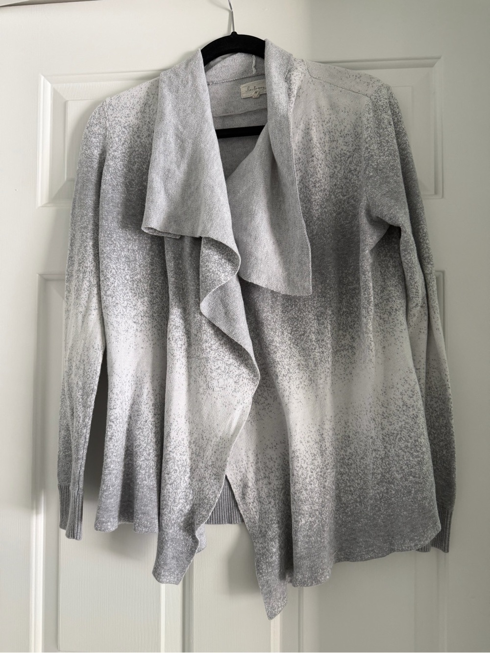 Lou & Grey Gray Ombre Open-Front Cardigan